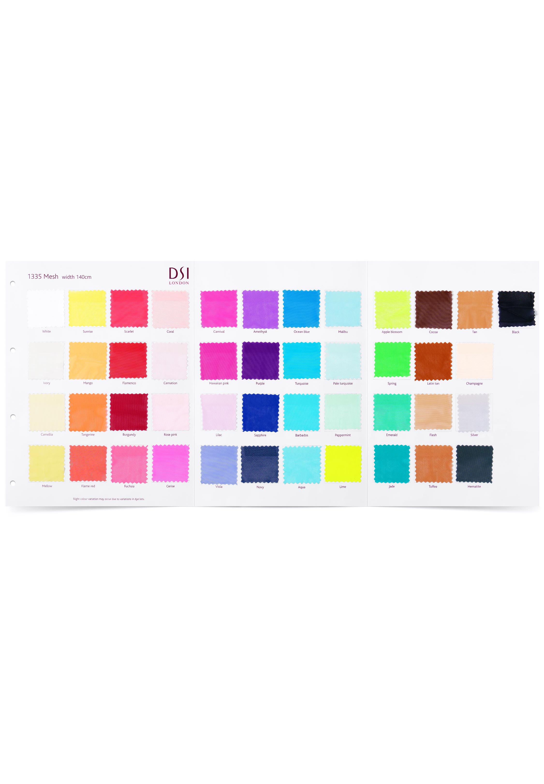 DSI SA/1335 Mesh Swatch Card